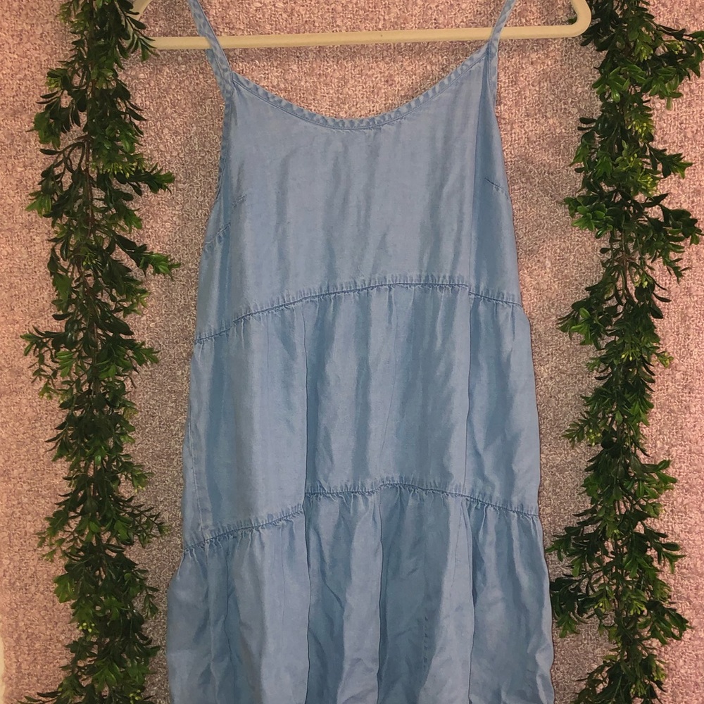 Mossimo - Chambray Ruffle Dress - Size S